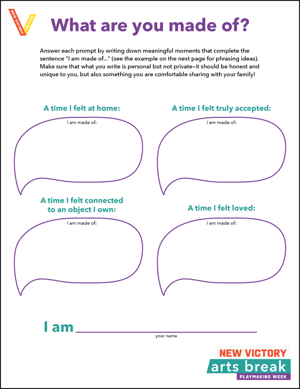 What Are You Made Of? Worksheet