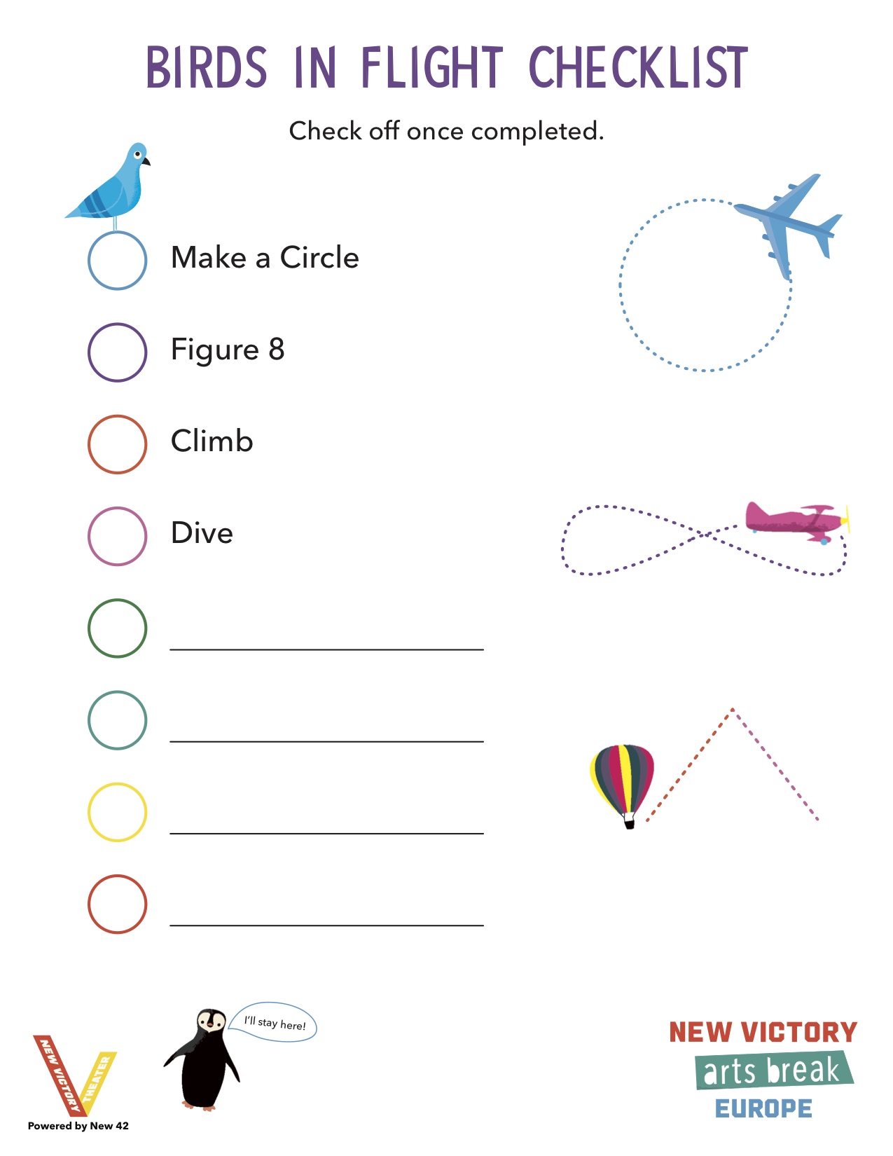 Birds in Flight Checklist