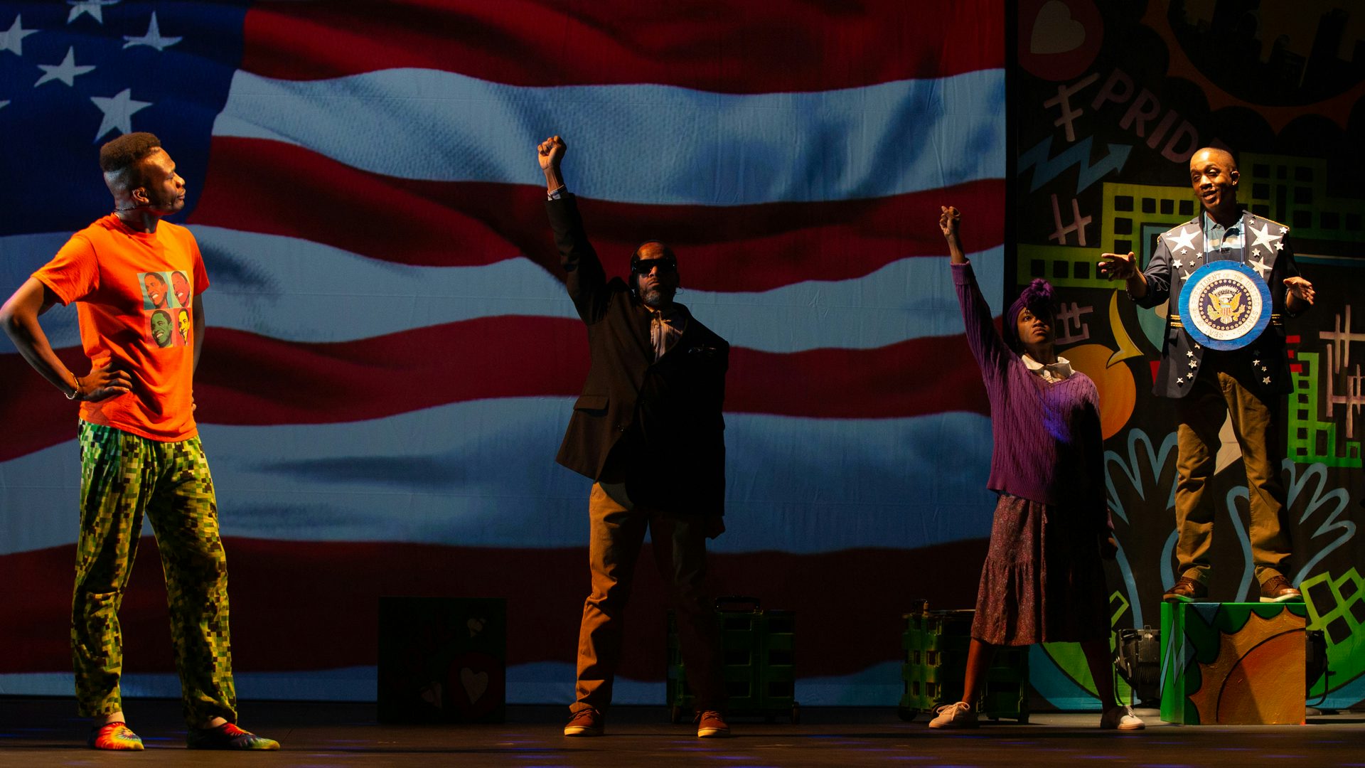 Jabari watches President Obama give a speech.