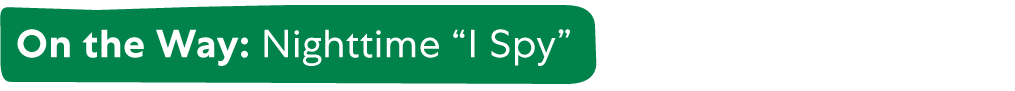 On the Way: Nighttime "I Spy"