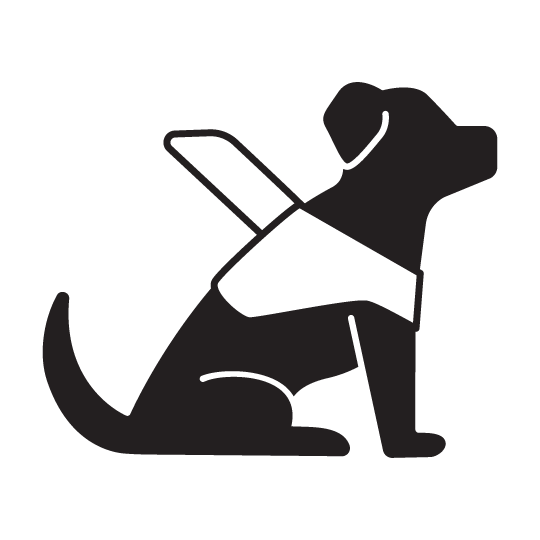 The icon for service dogs