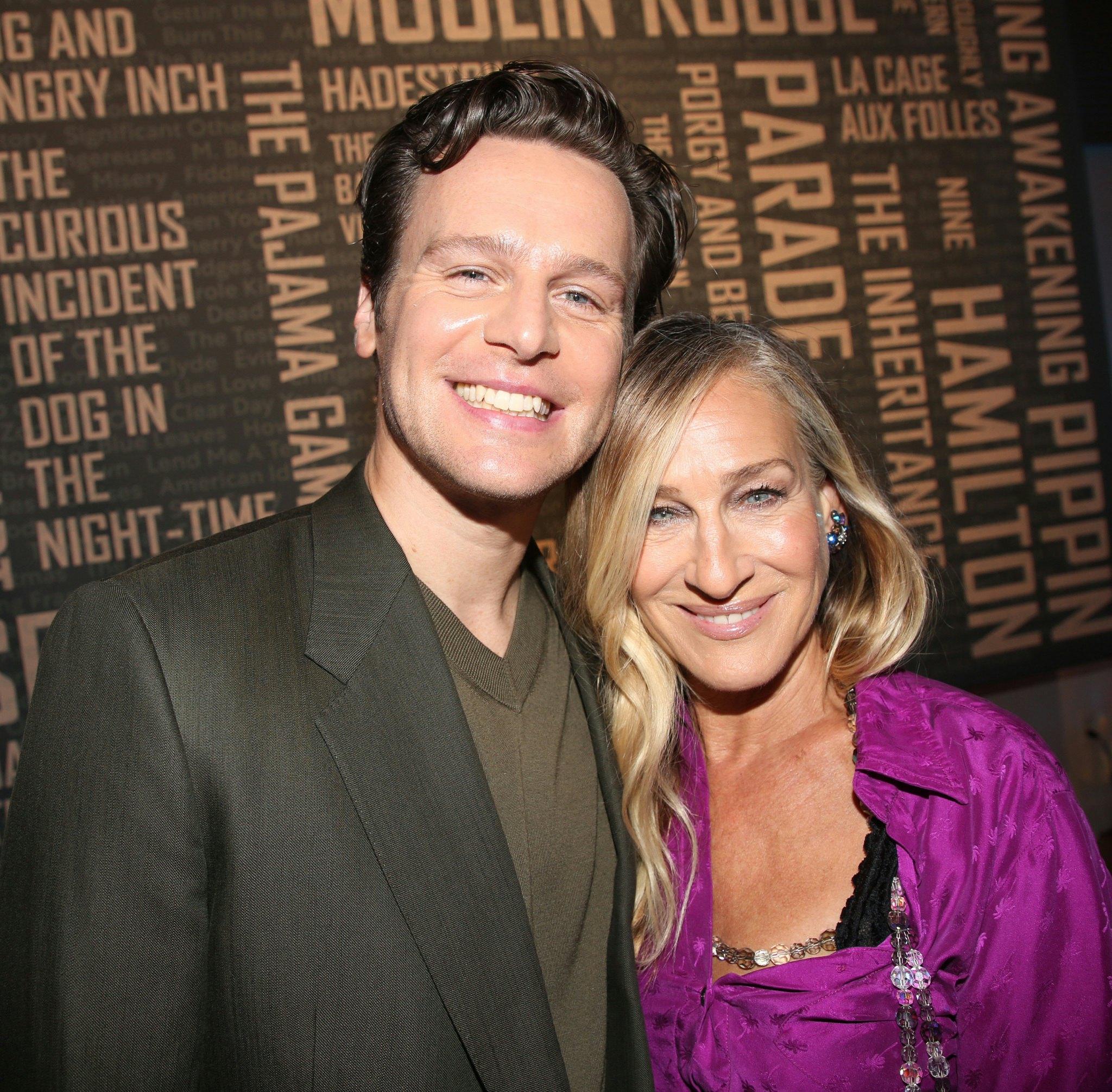 Jonathan Groff and Sarah Jessica Parker attend the New 42 Studios' 25th Anniversary Luncheon at New 42 Studios