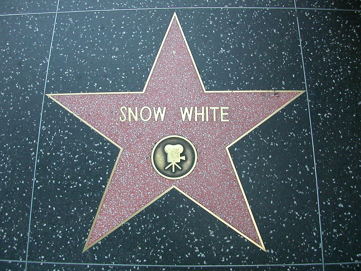 Snow White's star on the Hollywood Walk of Fame